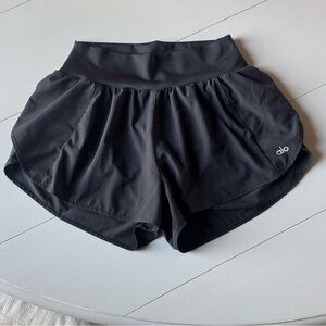 Alo Black “Gold Medal” Shorts